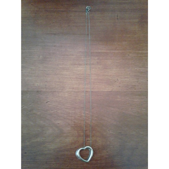 Tiffany & Co Open Heart Pendant Necklace